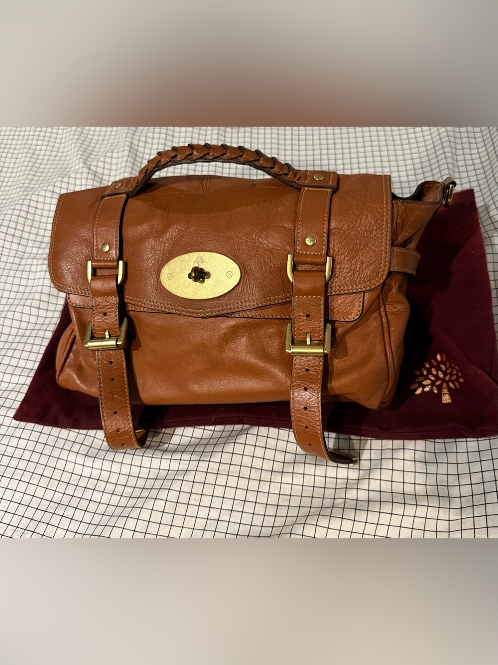Mulberry Oak Brown Soft Buffalo Leather Alexa Bag